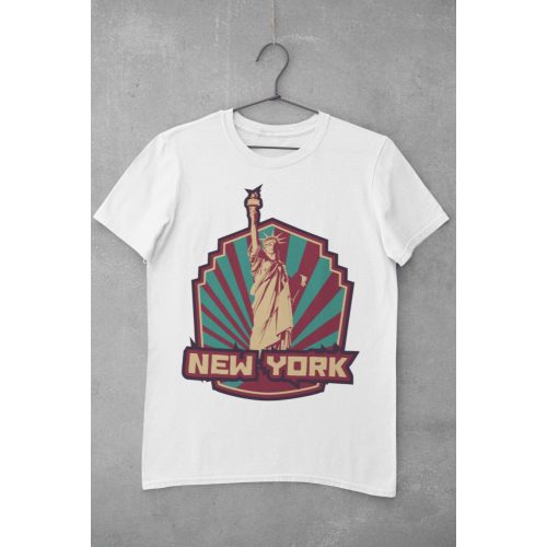 New York szabadság szobor fehér póló
