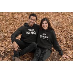 King and Queen páros pulóver - fekete színben 6