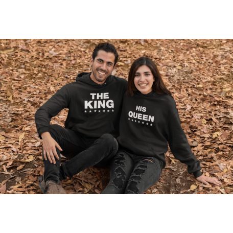 King and Queen páros pulóver - fekete színben 6