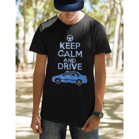 Keep Calm and drive Suzuki fekete póló