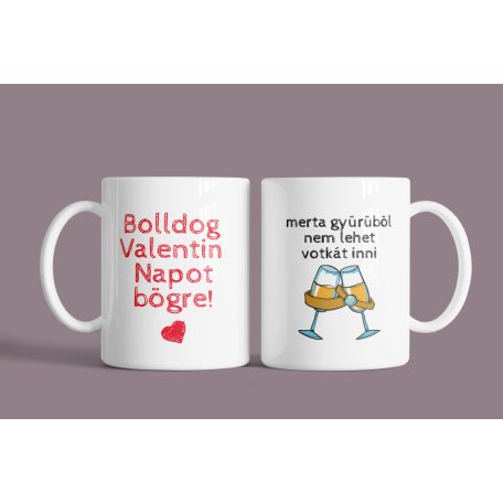 Valentinnapi bögre